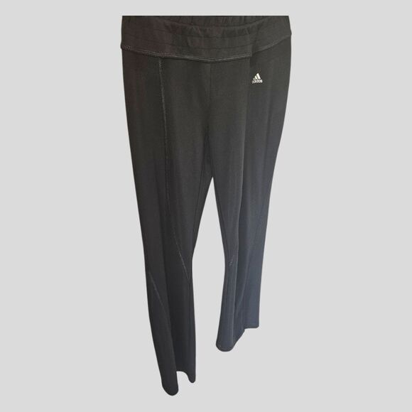 ADIDAS Women's Drawstring off black Workout Pants with Climalite Size M - Picture 3 of 12